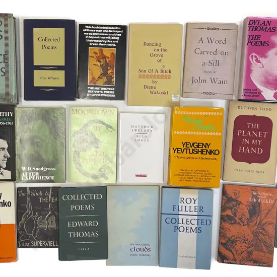 Carton Of Assorted Poetry Books