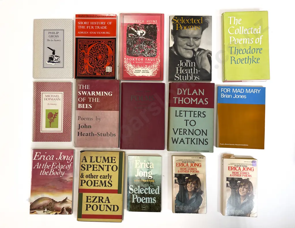 Carton Of Assorted Poetry Books Image 1++