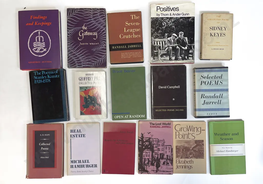 Carton Of Assorted Poetry Books Image 1++