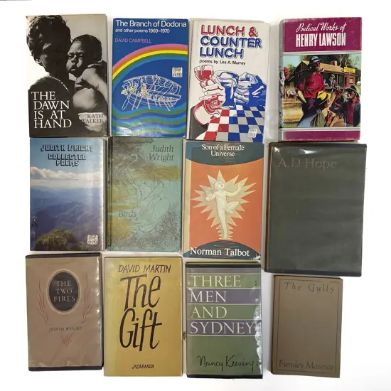 Carton Of Assorted Poetry Books