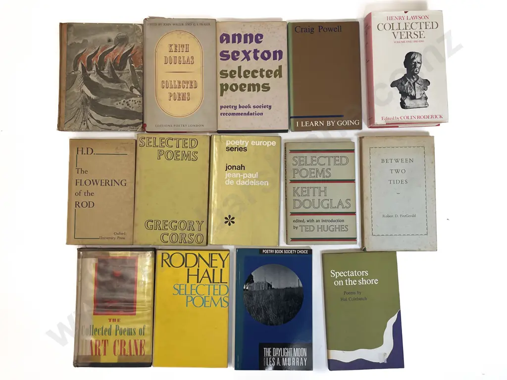 Carton Of Assorted Poetry Books Image 1++