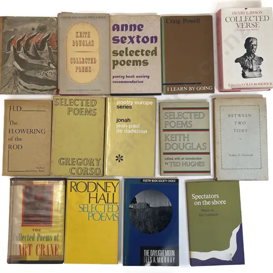 Carton Of Assorted Poetry Books