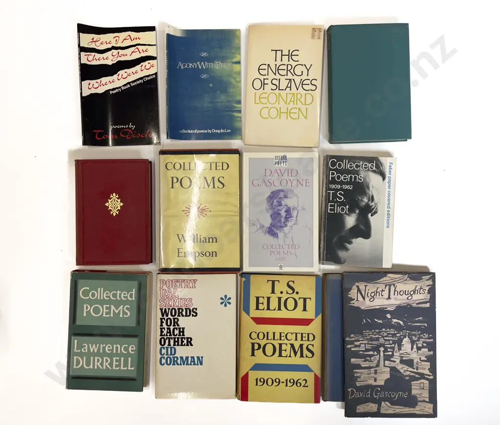 Carton Of Assorted Poetry Books Image 1++