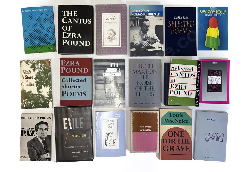 Carton Of Assorted Poetry Books Image 1++