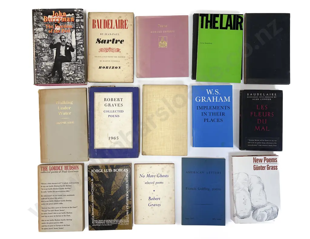 Carton Of Assorted Poetry Books Image 1++