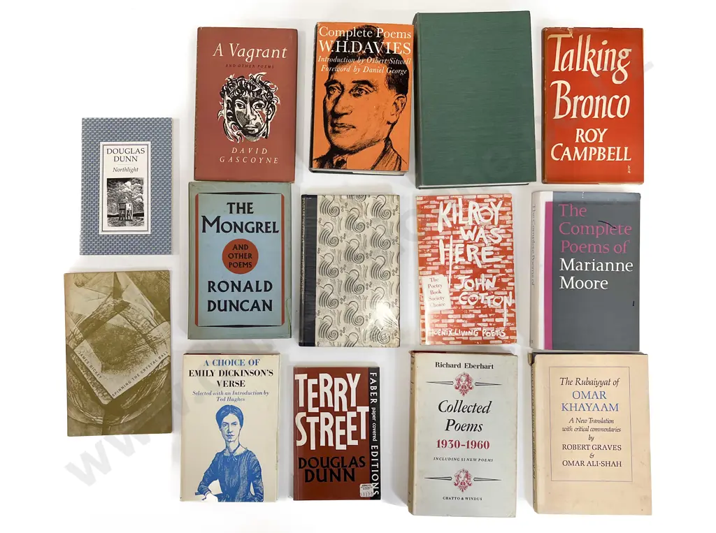 Carton Of Assorted Poetry Books Image 1++
