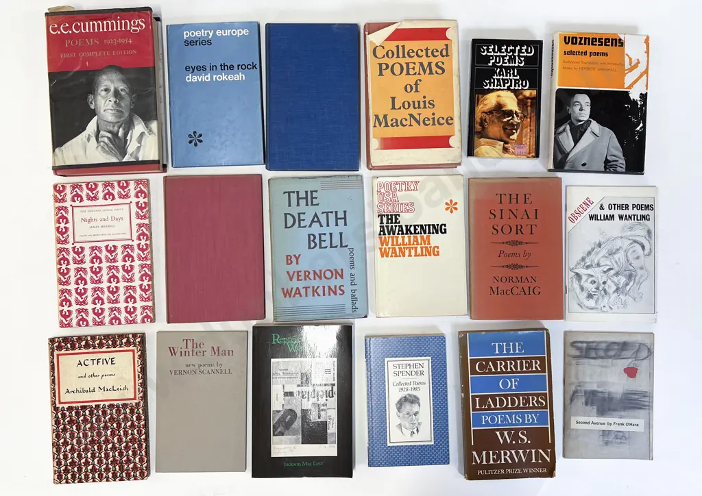 Carton Of Assorted Poetry Books Image 1++