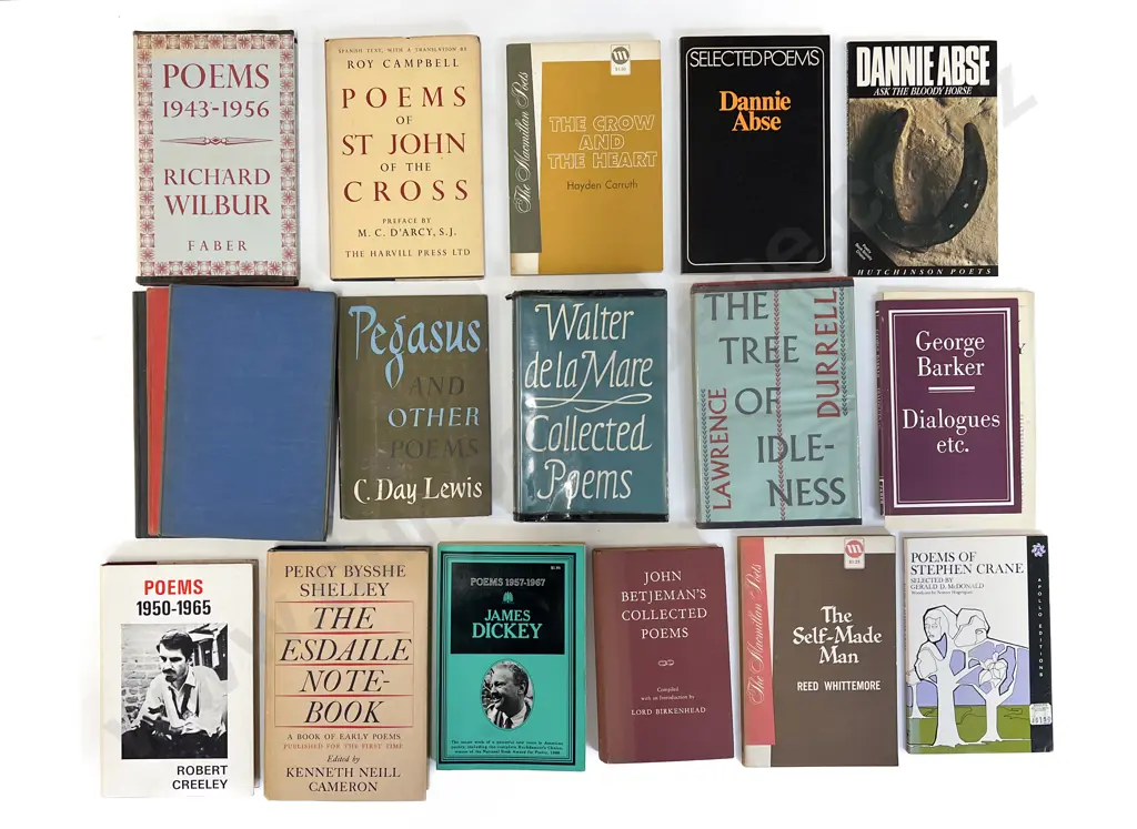 Carton Of Assorted Poetry Books Image 1++