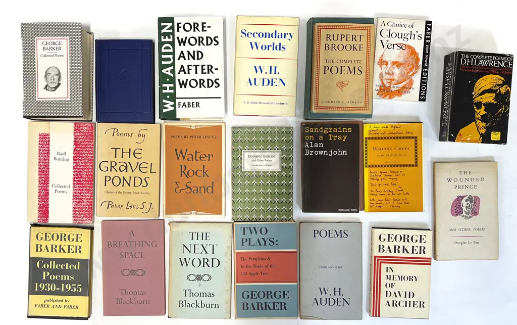 Carton Of Assorted Poetry Books Image 1++