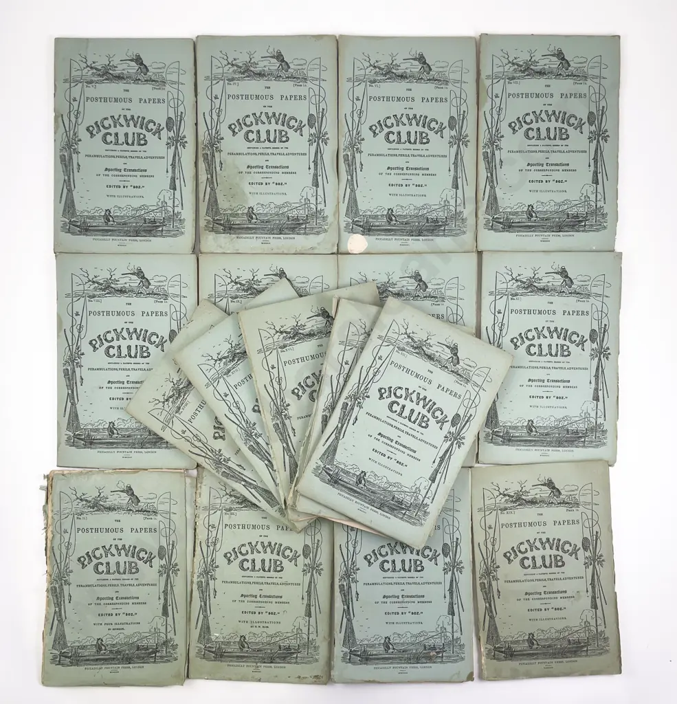 18 Volumes Of The Posthumous Papers of the Pickwick Club Image 1++