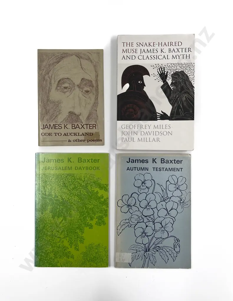 4 James K Baxter Volumes Image 1++
