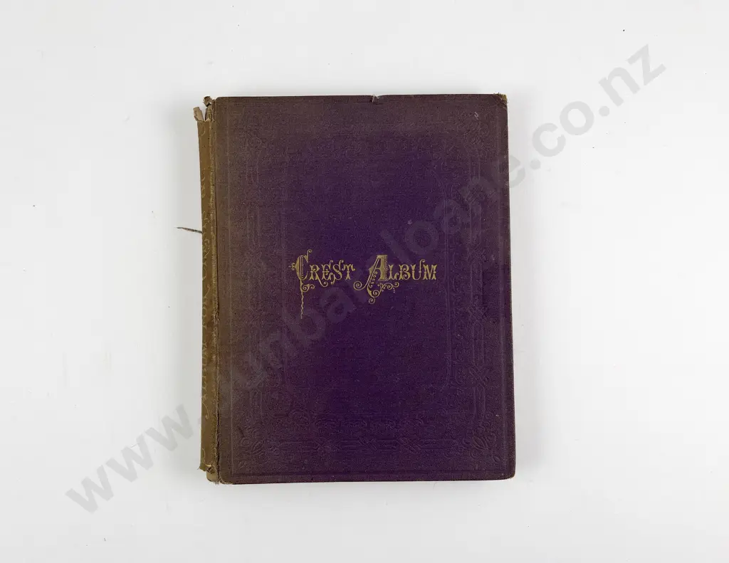 Interesting Late Vict/Edw Album Of Arms Crests & Monograms Image 1++