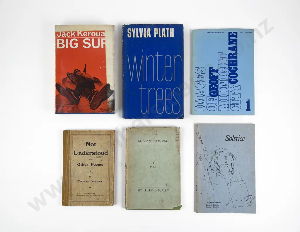 6 NZ & Other Poetical & Literary Volumes Image 1++