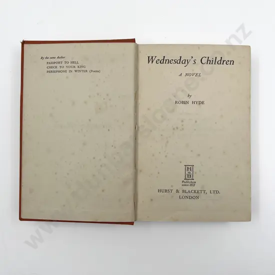 Hyde Robin - Wednesday's Children A Novel