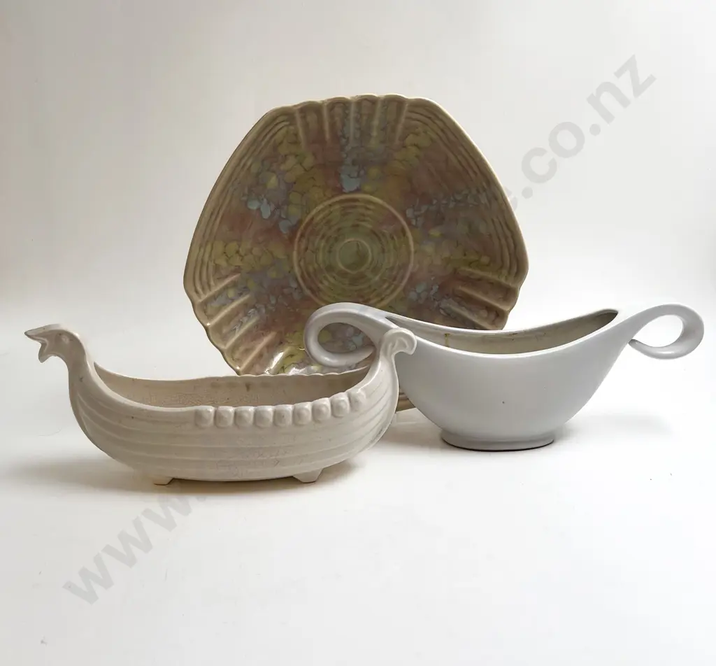 Beswick Footed Dish with Two Flower Troughs Image 1++
