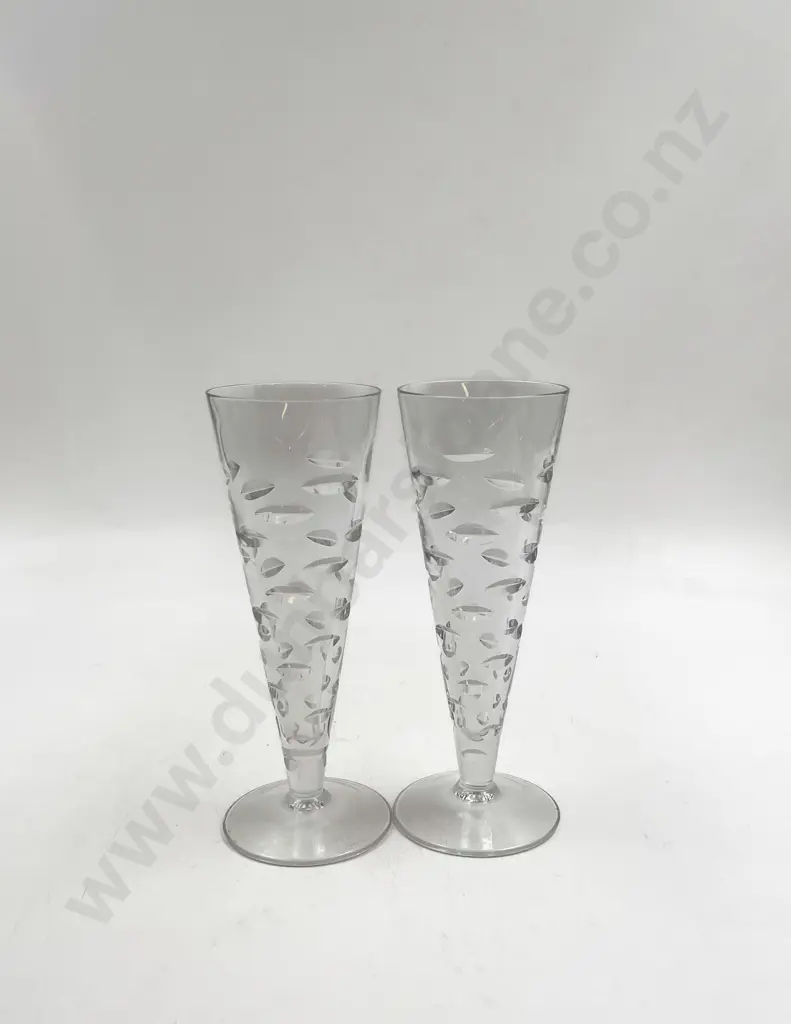 Boxed Pair Jasper Conran Waterford Crystal Champagne Flutes Image 1++