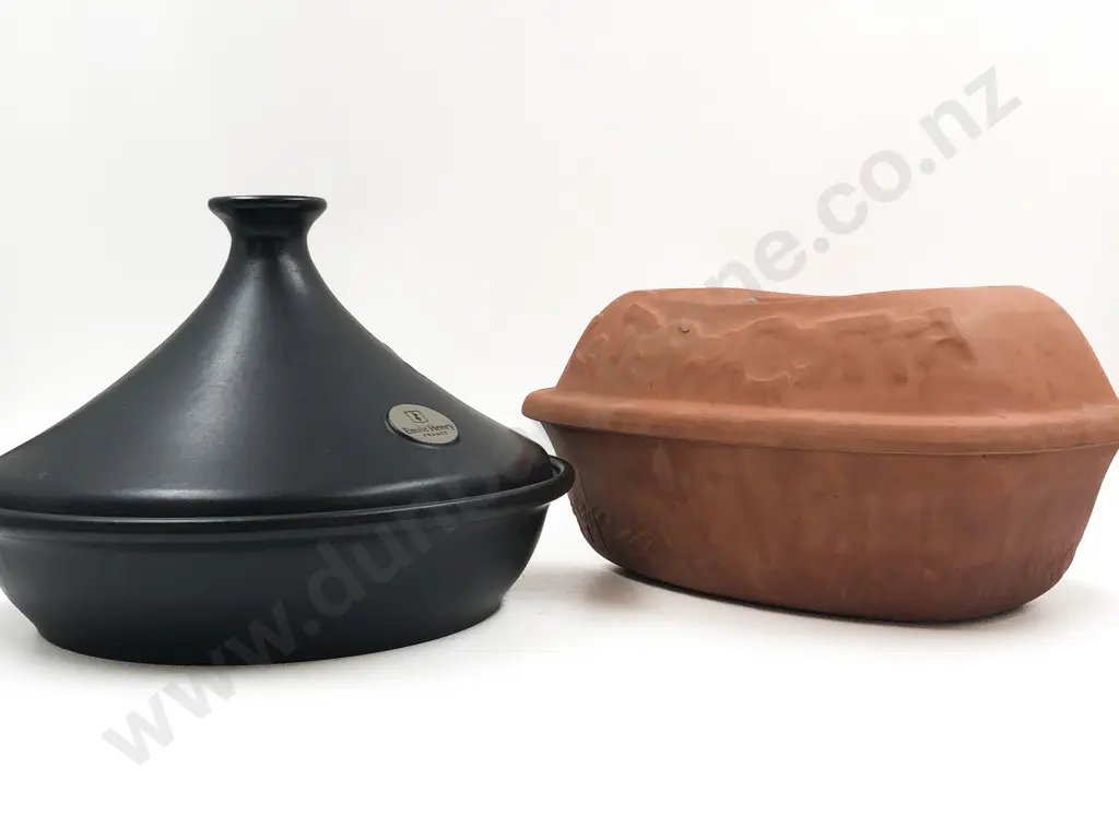 Emile Henry Flame Tagine together with Italian Terracotta Oven Dish Image 1++