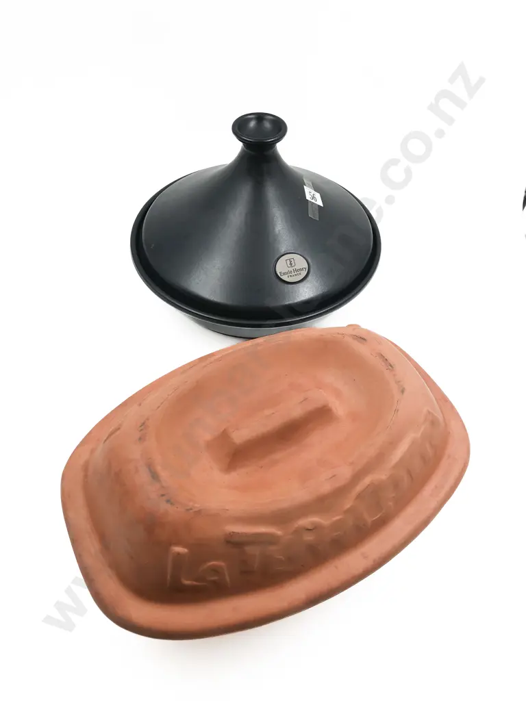 Emile Henry Flame Tagine together with Italian Terracotta Oven Dish Image 1++