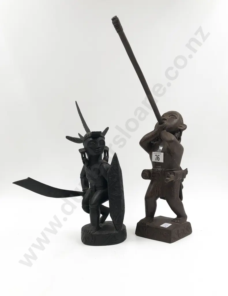 Two Carved Borneo Figures Image 1++