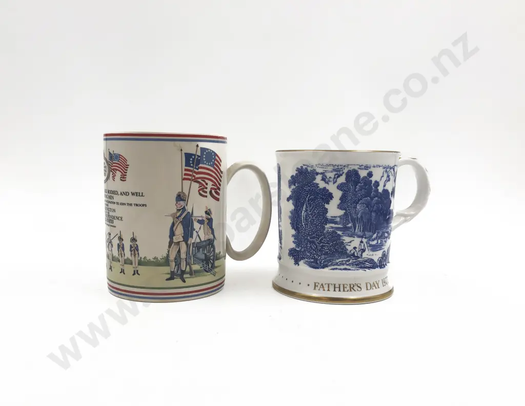 Wedgewood and Coalport Commemorative Breakfast Mugs Image 1++