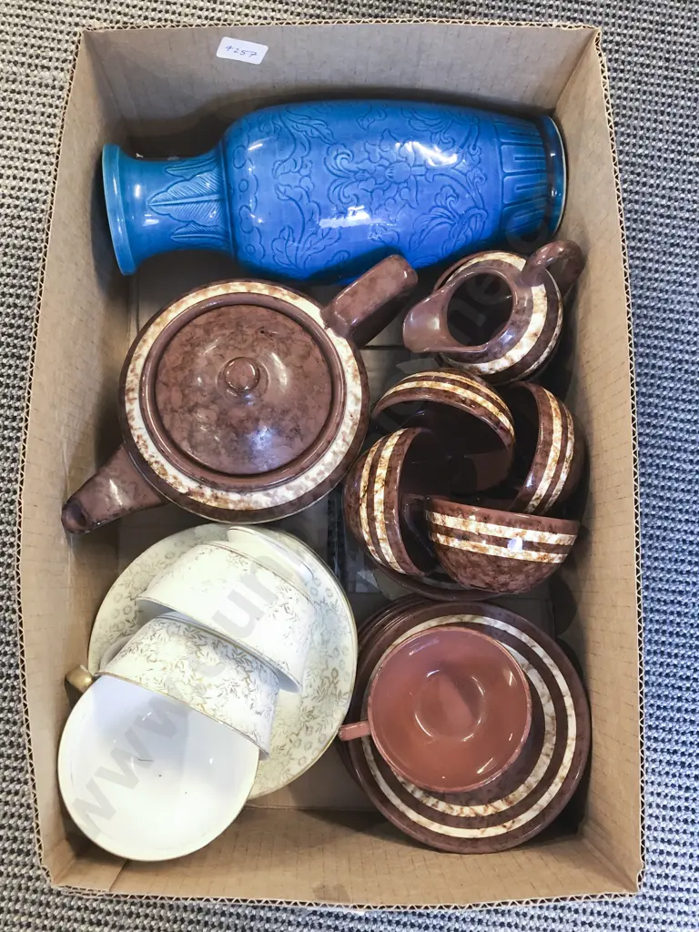 Sarreguemines Terracotta Part Coffee Set and Others Image 1++