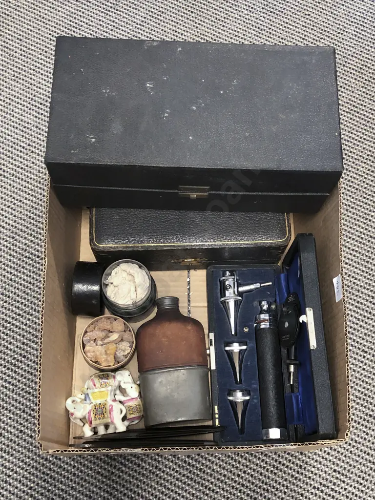 Box Lot of Assorted incl Vintage Flask Image 1++