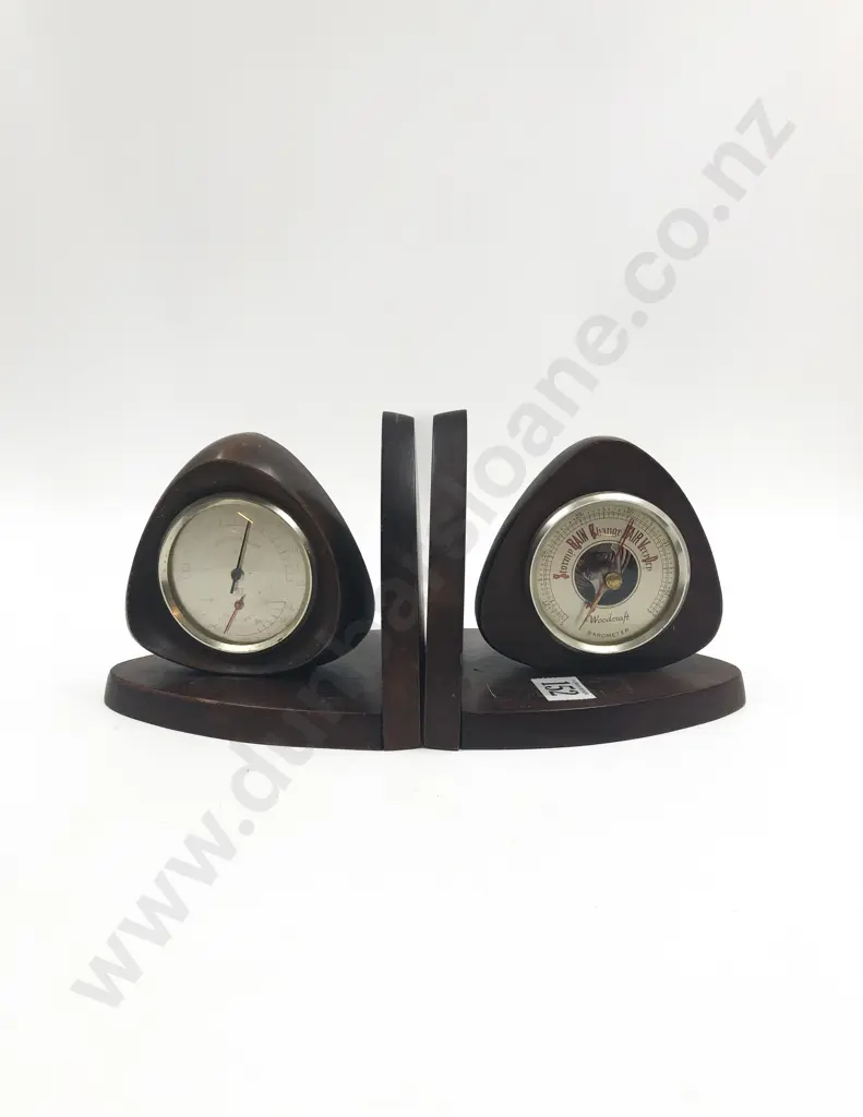 Pair of Berometer Bookends Image 1++