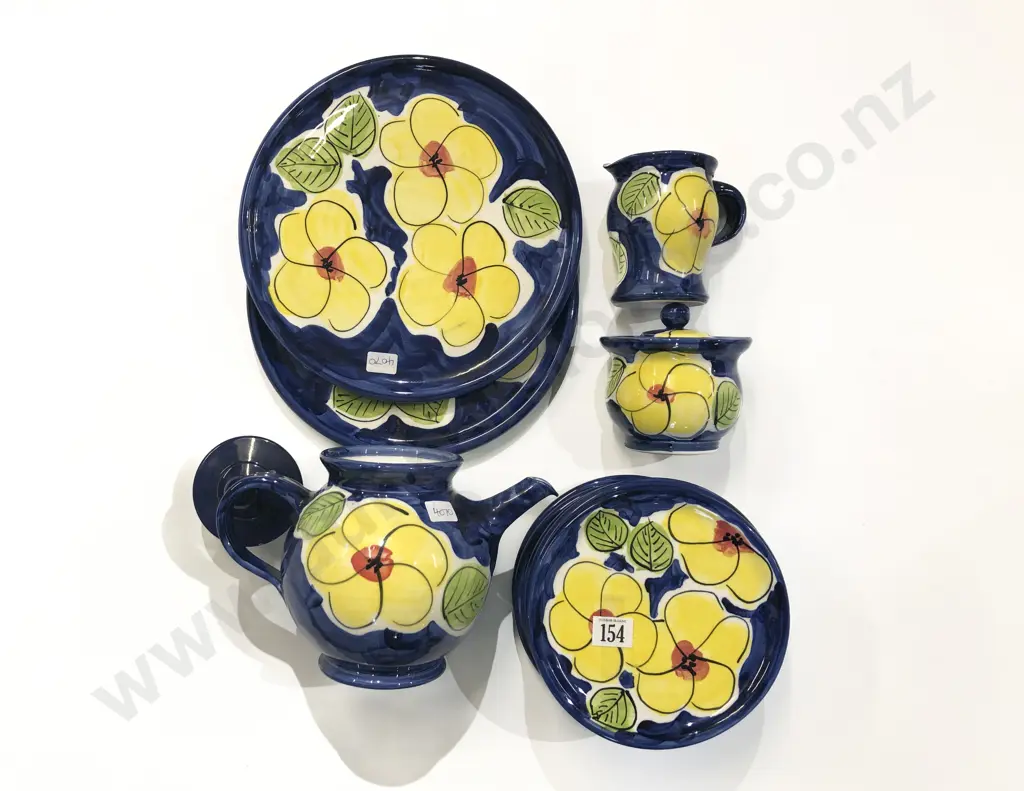 C.Conroy Hand Painted Part Breakfast Set Image 1++