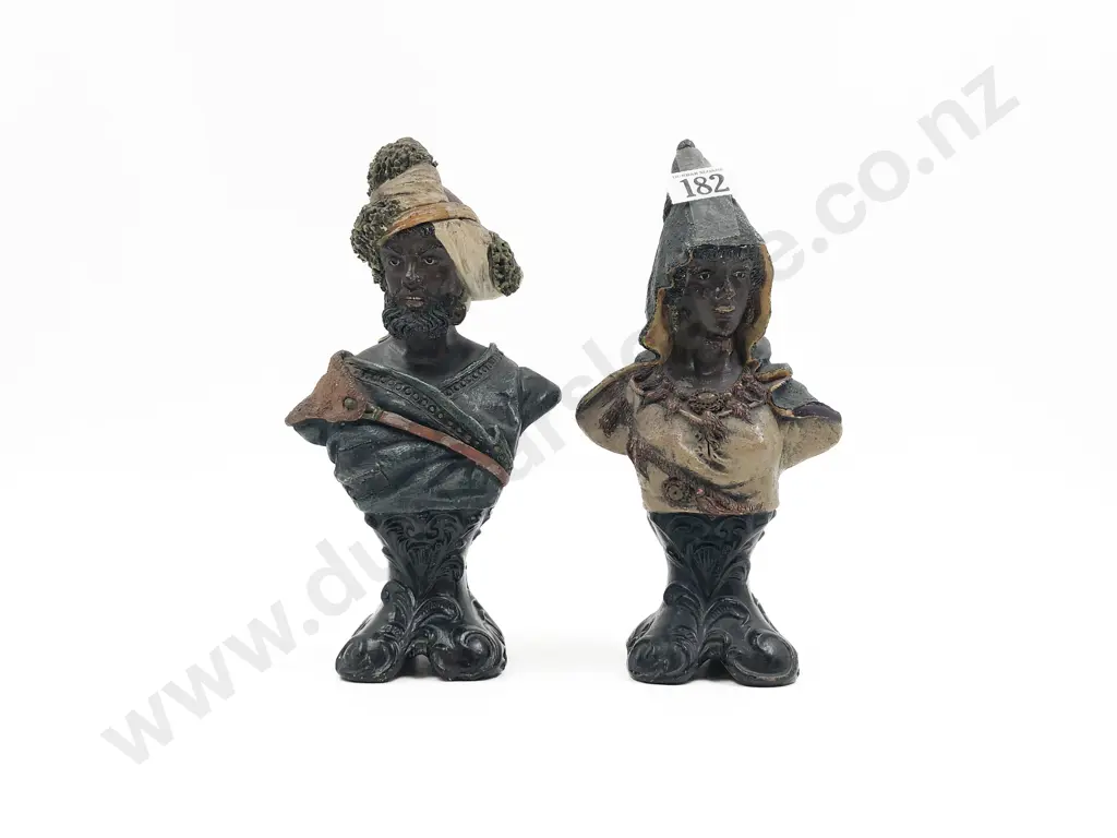 Two Terracotta Arabic Busts Image 1++