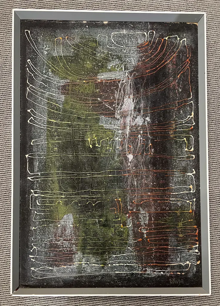 Frank Davis "No.43" Mixed Media Abstract Image 1++