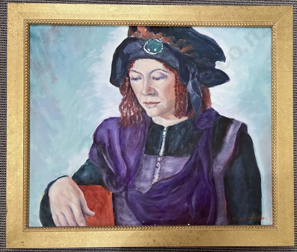 Barbara Taylor - Suzanne in Plaits - Oil on Linen Image 1++
