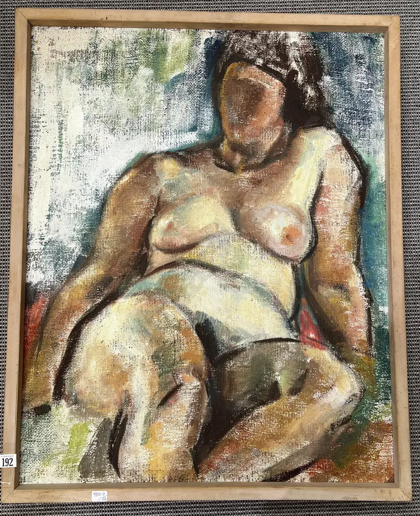 Dorothy Waters - Life Study - Oil on Hessian on Board Image 1++