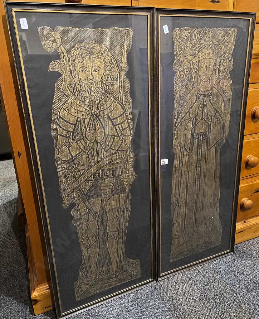 Two Brass Rubbings Image 1++