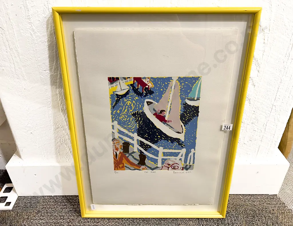 Bernard Ollis "The Quay" Ltd Ed Print Image 1++