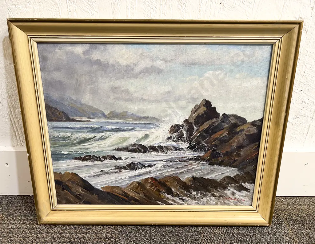 Colin Dickie "Harbour Entrance" Oil on Board Image 1++