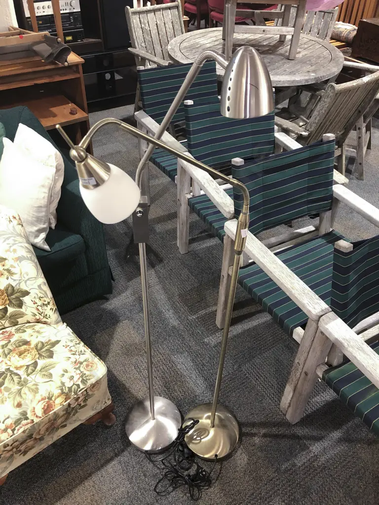 Two Modern Flexi Floor Lamps Image 1++