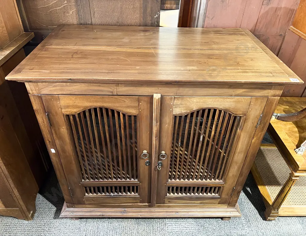 Teak Entertainment Cabinet Image 1++