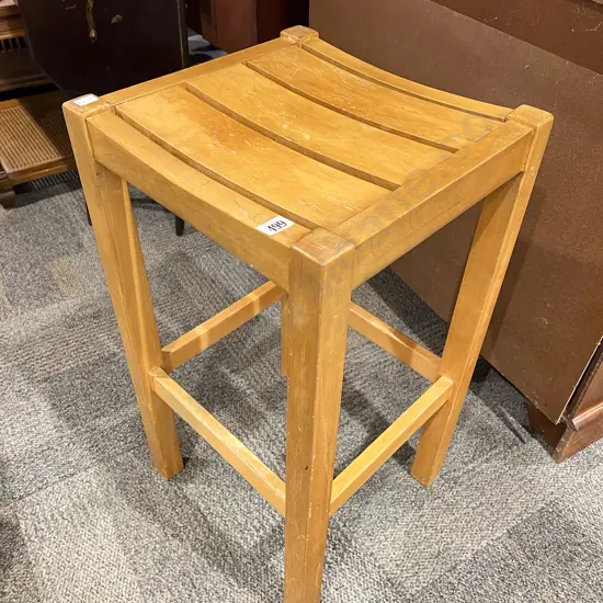 Slatted Bar Stool