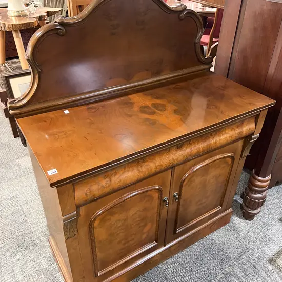 Reproduction Burr Walnut Chiffonier