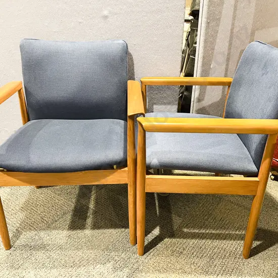 Pair of Backhouse Diplomat Design Armchairs