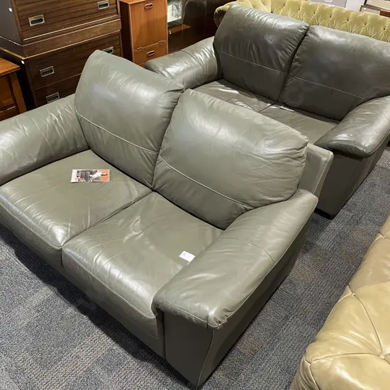 Casaroma Leather Two Piece Lounge Suite