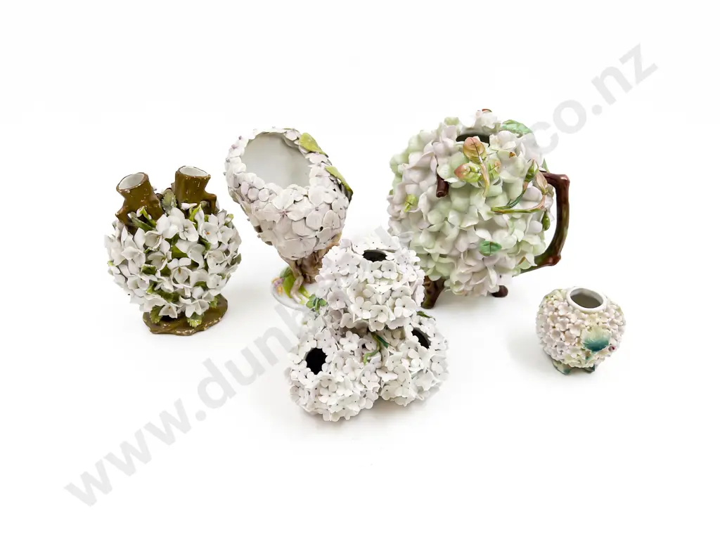 Five Various Very Fancy Floral Vases Image 1++