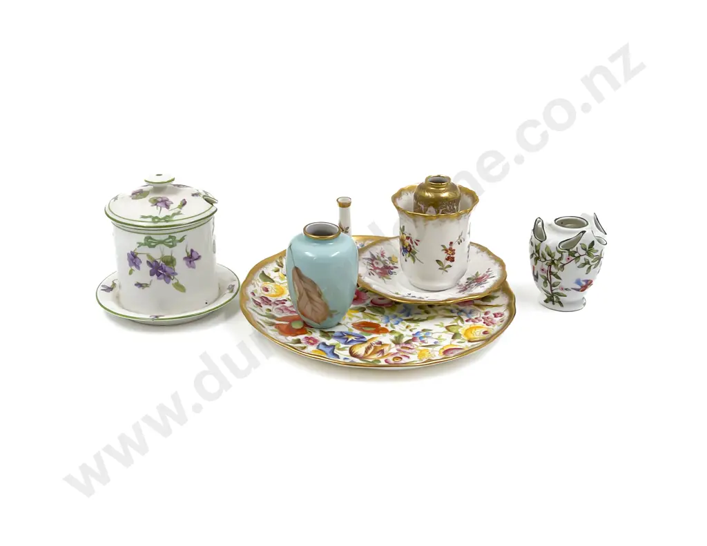 Three Fancy Miniature Vases and China Image 1++