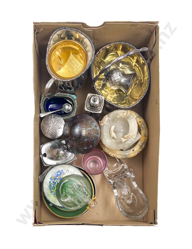 Victorian Glass Shoe and Various S/P with Assorted Image 1++