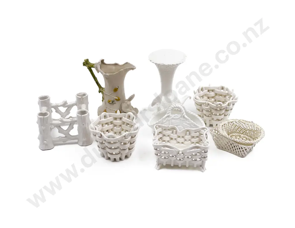 Victorian Woven Basket Flower Pots and Assorted Image 1++