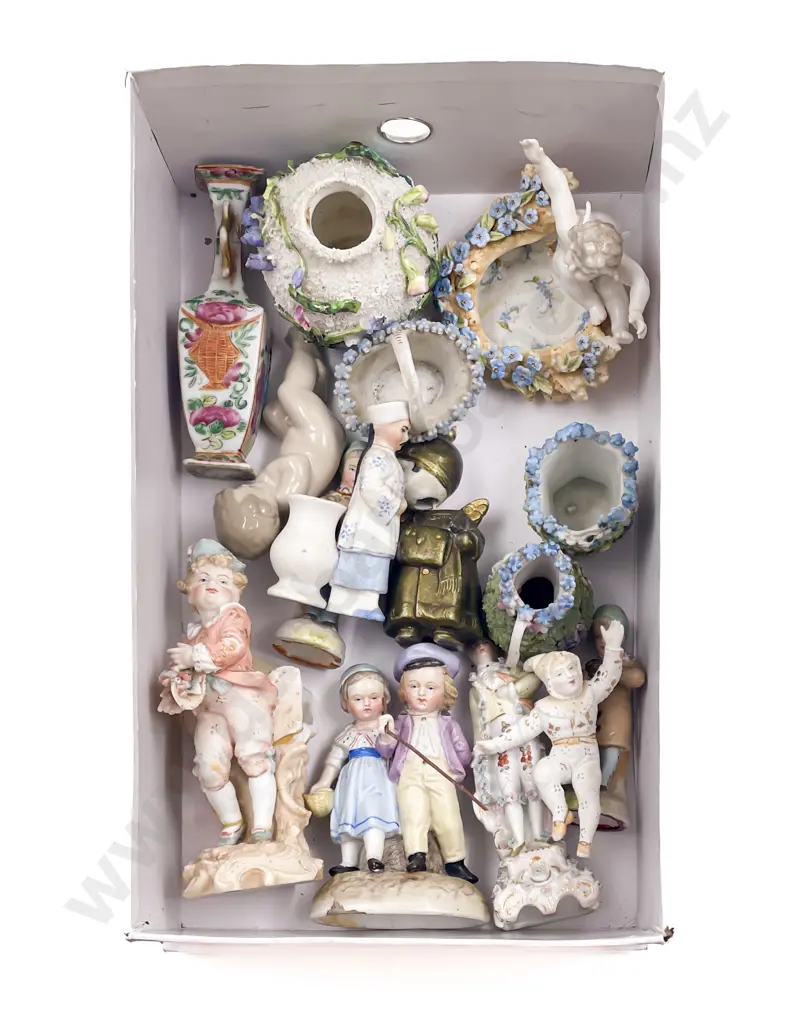 Victorian Bisque and China Figurines and Assorted Image 1++