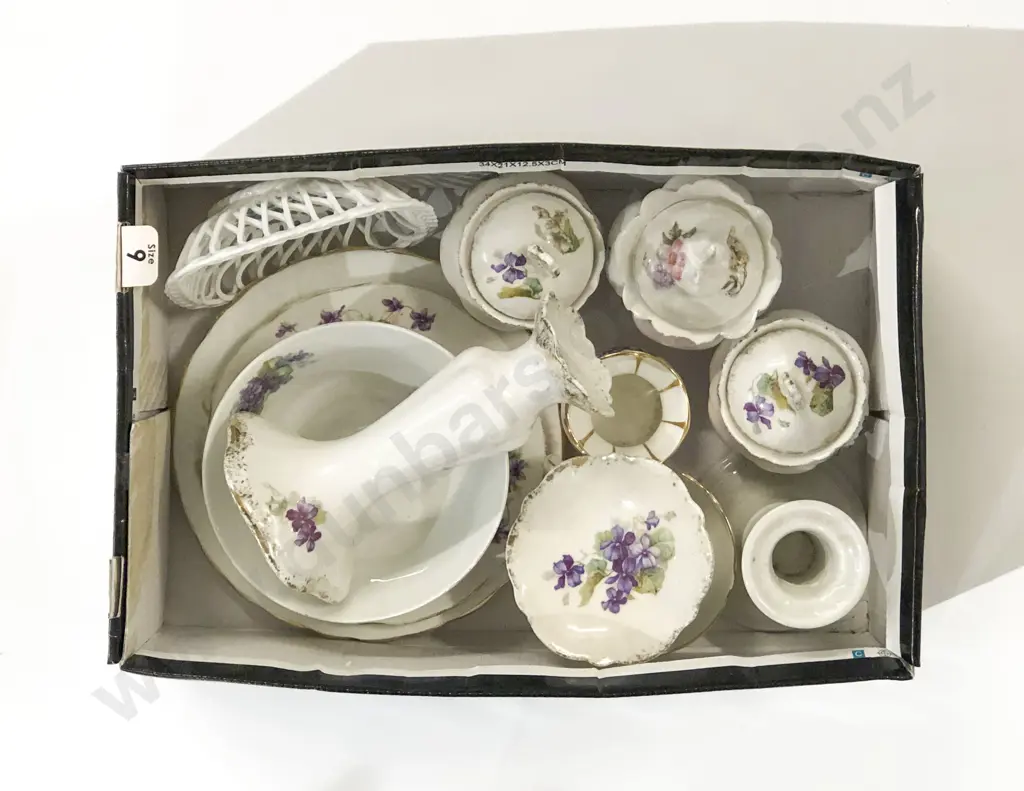 Collection of Violet Decorated Fancy China Image 1++