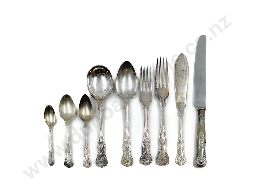 Canteen of Kings Plate Cutlery (incomplete) together with Assorted Cutlery Image 1++
