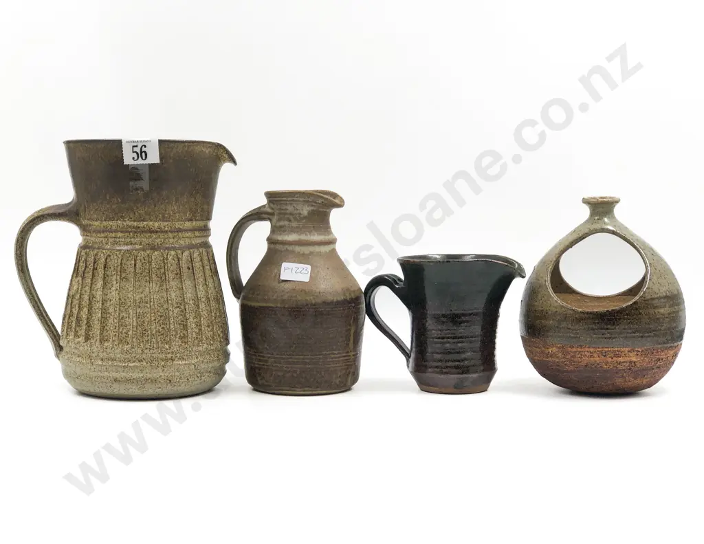 Four Pieces of Assorted Pottery including Salt Pig Image 1++