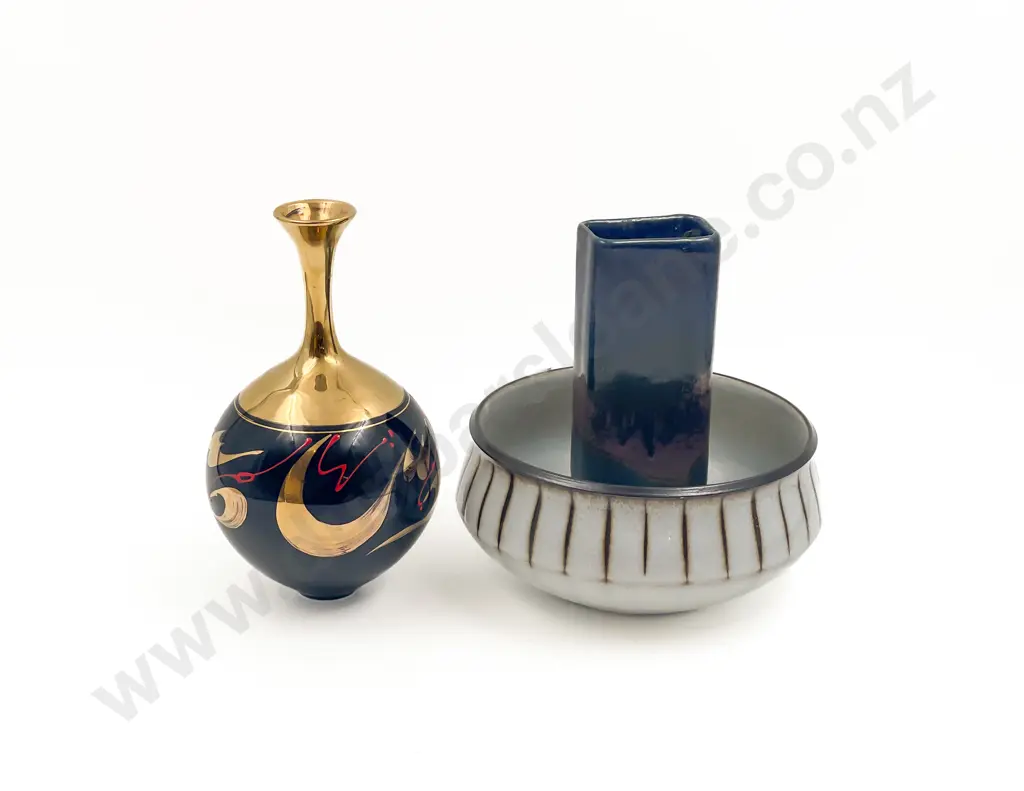 Peter Collis Vase together with Denby Bowl and Other Image 1++